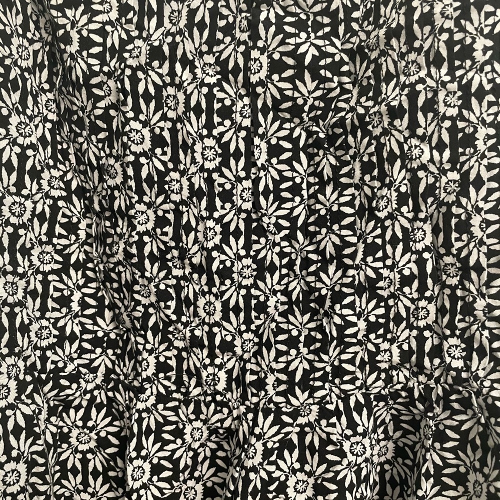 Old Navy Black White Floral Cami Dress